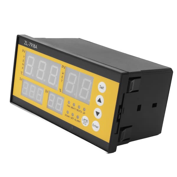 Inkubator Temperatur Fugtighedssensor LED Lys Speciel Engelsk Controller til Inkubator 100‑240V