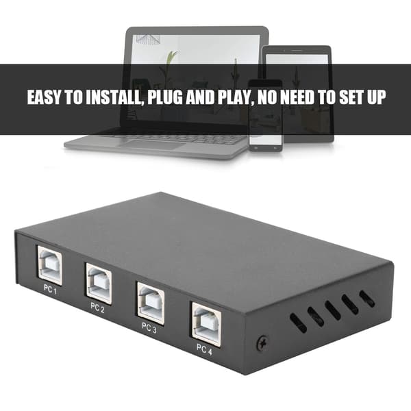 AM-KM402 USB2.0 Fireports Tastatur og Mus Synkron Controller til Windows Linux
