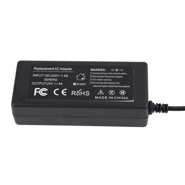 96W 24V4A AC strømforsyning oplader konverter adapter med LED-indikator 100-240V