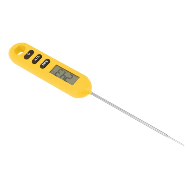 Köttmatstermometer Omedelbar Avläsning Termometer Digital Matlagning Kök Grilltermometer Med Lång Sond Orange
