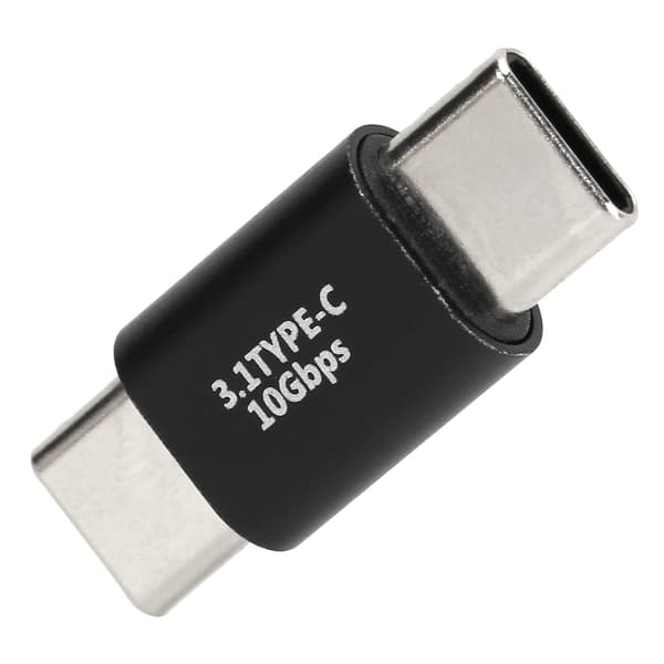 USB C-förlängningsadapter Typ C 3.1 Hane till Hane Adapter Stöder Snabbladdning 10 Gbps Dataöverföring