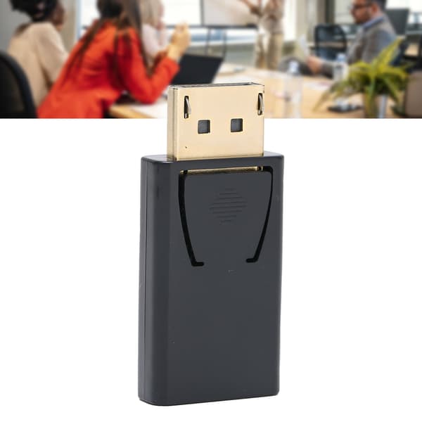 4K DP han til HD Multimedia Interface hun adapter 1.4V forgyldt konverter sort