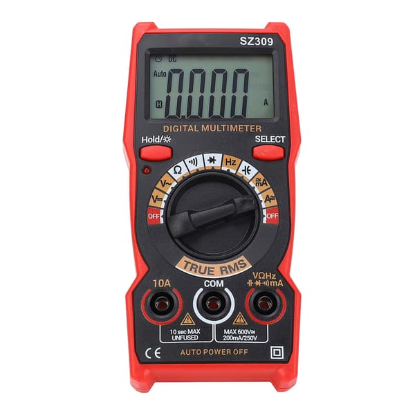 Bilbatteritestare Digital Multimeter AC DC Voltmeter Ohm Volt Ampere Mätare Smart Elverktygssats SZ309