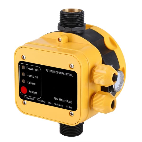Automatisk tryckregulator för vattenpump med mätare, elektrisk regulator för hemmabruk
