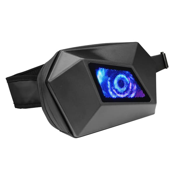 LED Sling Bag Bluetooth APP Tilpasselig Vandtæt Hard Shell Taljetaske til Cykling og Udendørs Eventyr