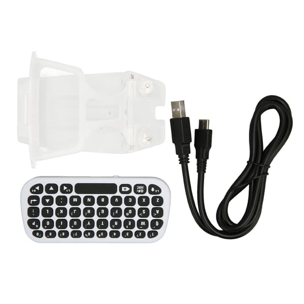 Controller Tastatur Professionel Chat Stemme Trådløs Bluetooth Controller Tastatur med Clip Holder til PS5 Controller