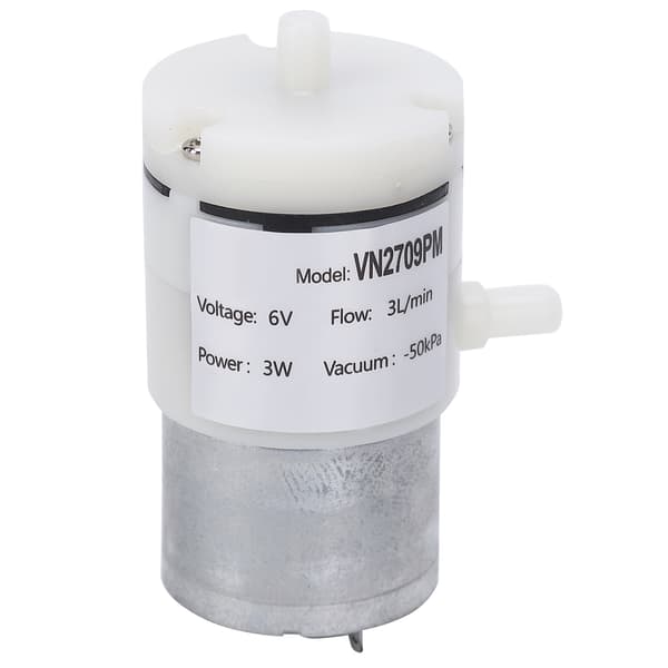 3 st 6V DC membranpump 3L/min Mini tyst luftvakuumpump