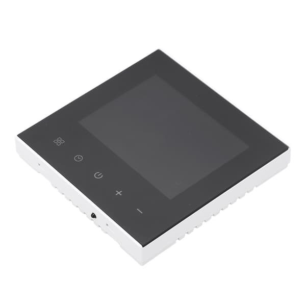 Programmerbar WIFI-termostat LCD-pekskärm APP Röststyrning Temperaturregulator 100‑240V Dold installation