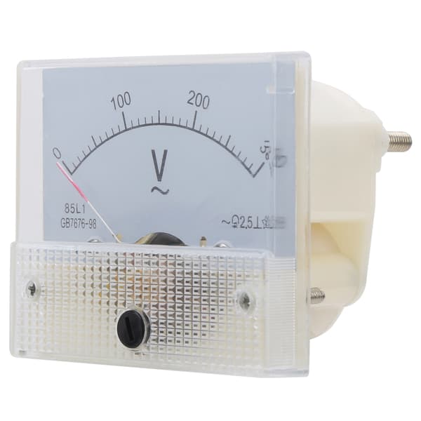 85L1 AC 0-300V Analog Voltmeter, Klar Skive ABS Panelmåler til Spændingstest
