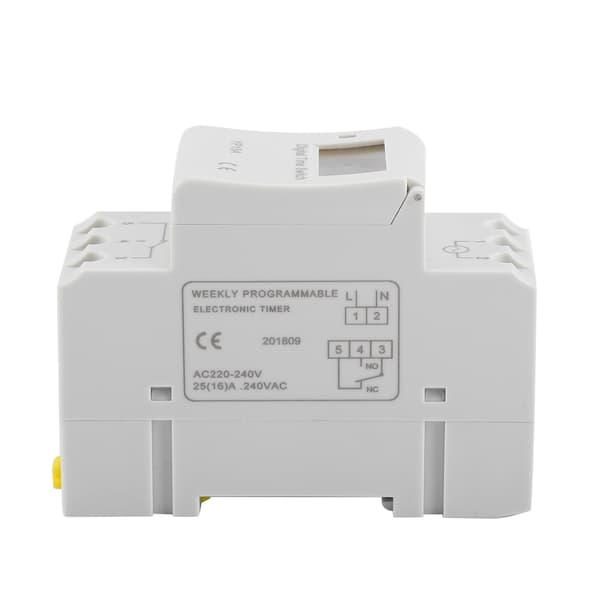 16A Digital LCD Strömtimer Programmerbart Relä Tidsbrytare (AC220V)