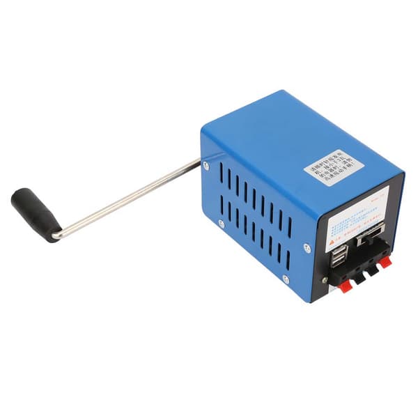 Bärbar Högeffekts Handvevad Laddningsgenerator USB-laddning Nöd-Dynamo
