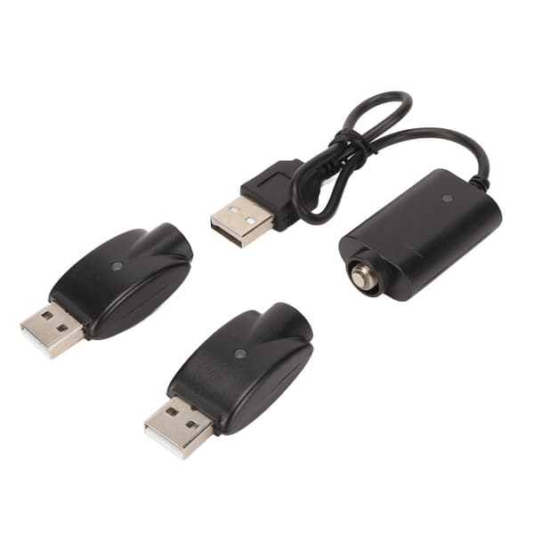 Smart USB-oplader til USB-adapter med LED-indikator Intelligent overopladningsbeskyttelse Sort