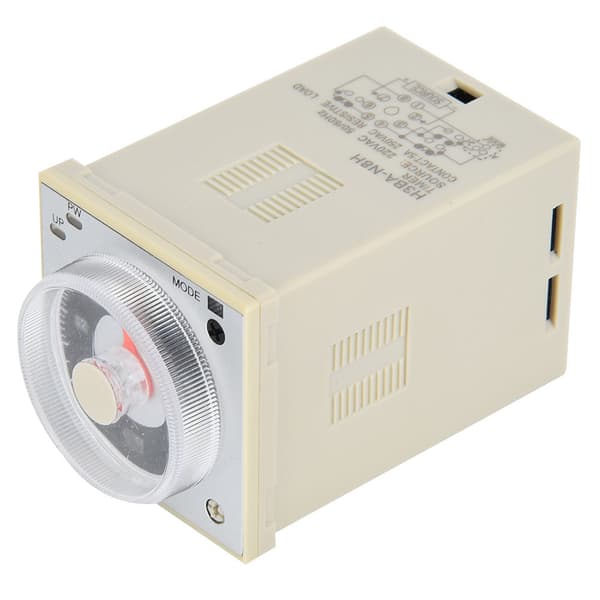 Tidsforsinkelsesrelæ Multifunktionel Præcision 8-benet Timer 1,2s-300t 220VAC/24VDC AC220V