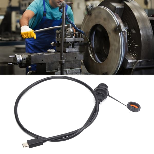 IP67 Vandtæt USB C-stik hun & han med 0,5 m kabel, Type-C-fatning E10TPCTFF/TPCAM