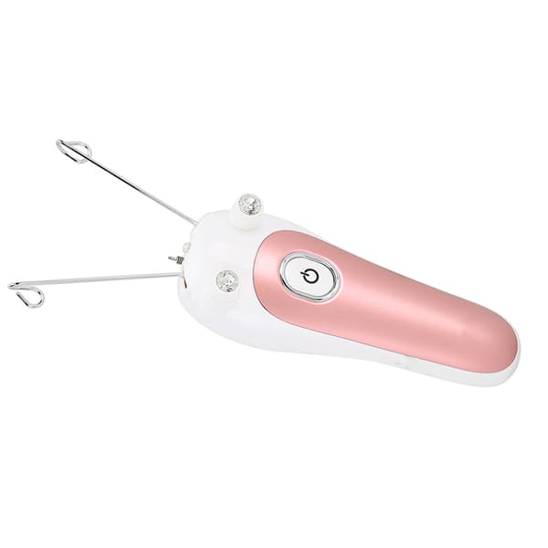 Elektrisk tråd-epilator Fysisk trådfjerner til ansigt, arm, ben - Pink