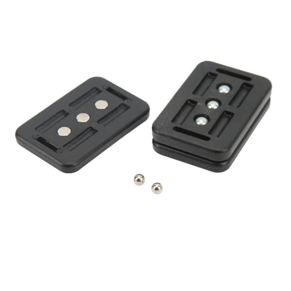 Push Slider Magnetisk ABS EDC 3 Lag Bærbar Fidget Slider Legetøj til Stress Angstdæmpning Sort