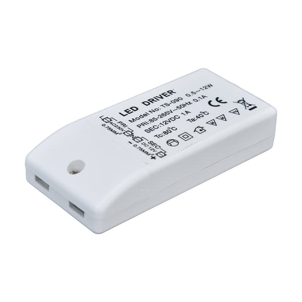 LED Driver 12W 12V DC 1A Strømtransformator LED Lampe Konstant Strøm Drev Strøm AC 85-265V