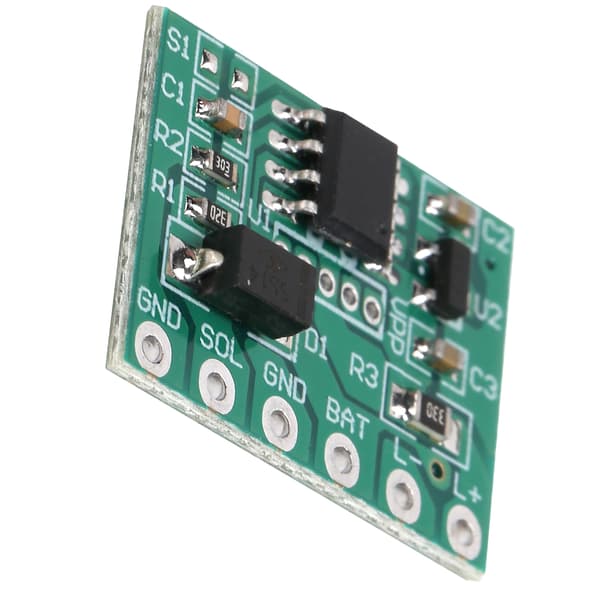 Solcelledrevet Vejstuds Lys Controller Timer Modul, Dobbeltsidet Aluminium, DC5V, Blinkende