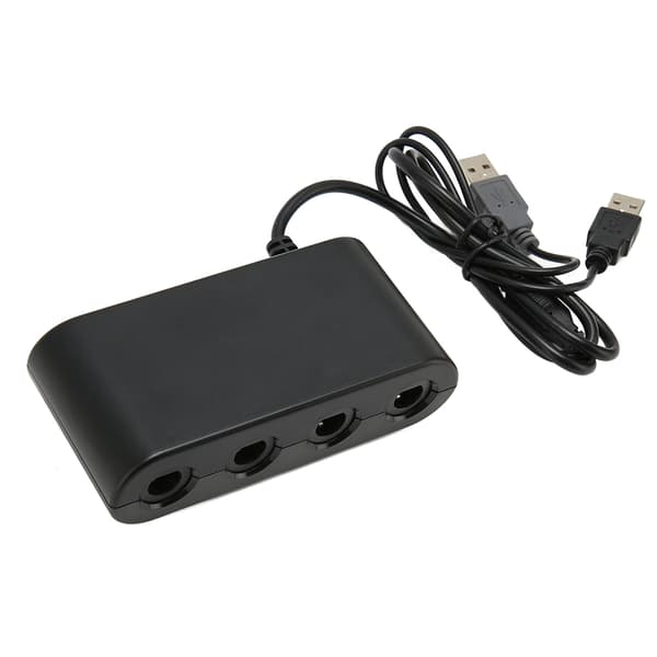 GC Controller Adapter 4 porte 3 i 1 Game Controller Adapter med Turbo-funktion til Switch til Wii U PC