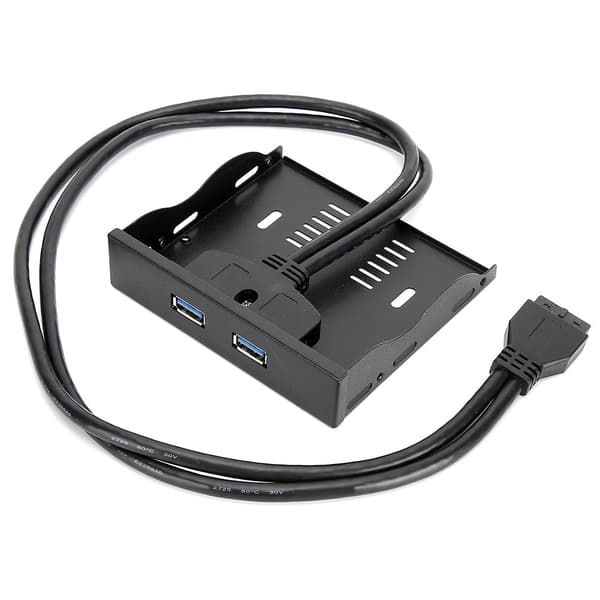 USB3.0 Floppy Frontpanel 3.5'' Floppy Bay 19 Pin til 2 Interface USB3.0 HUB