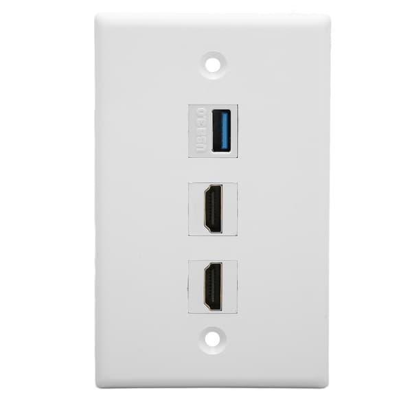 HD Multimedia Interface Ethernet USB Väggplatta 2 Port HD Multimedia Interface Keystone 1 Port USB 3.0 Väggplatta