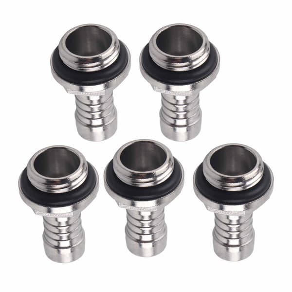 6 STK PC Vandkøling TwoTouch Fitting G1/4 Gevind Barb Stik til Rør 9.2mm