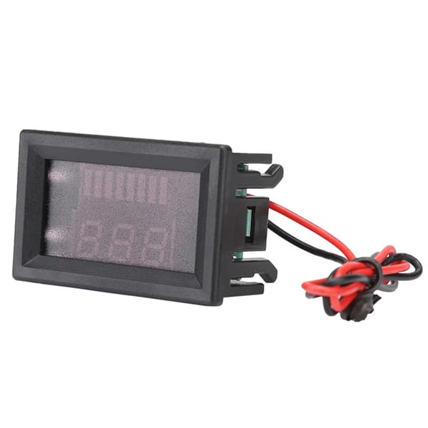 DC Digital Elektrisk Utrustning Spänningsmätare Display Litiumbatteri Voltmeter 12V-60V (Röd)