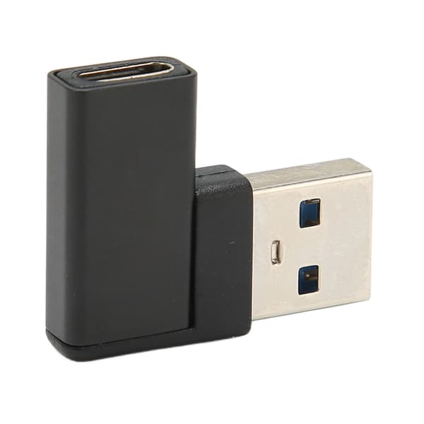 Retvinklet USB til USB C-adapter 90 graders Plug and Play USB 3.0 A til USB C-adapter til bærbare computere Telefon PC
