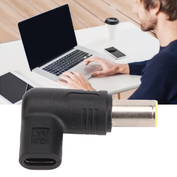 Typ C hona till 7,9 mm adapter stöder upp till 100W Typ C PD snabbladdningsadapter för bärbar dator