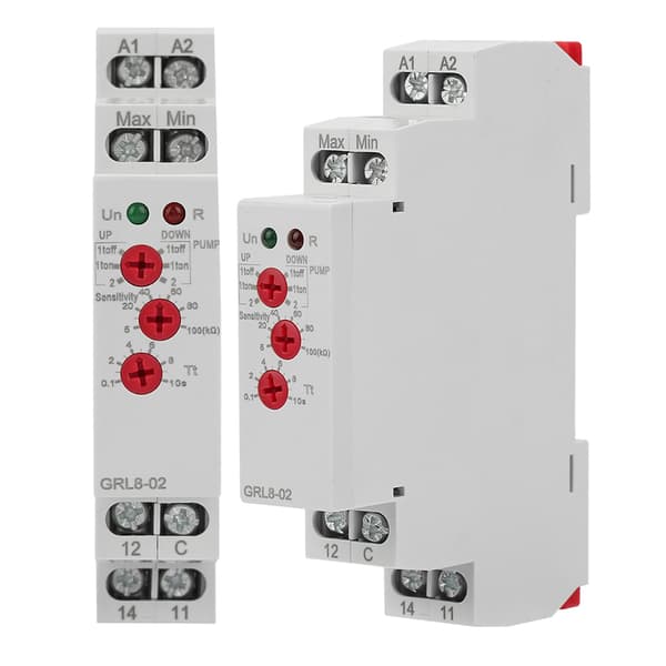 Vattennivåkontrollrelä GRL8-02 10A, AC/DC 24-240V Vätskenivåregulator