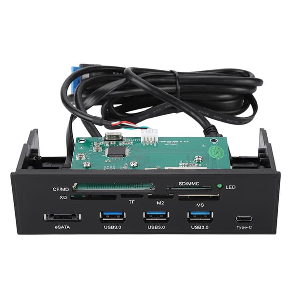 5,25 tums multifunktionell intern kortläsare Dashboard PC frontpanel