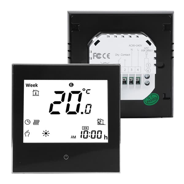 Termostat Ugentlig Programmerbar LCD Touch Skærm 5A 110-230V Rumvarme Kontrol