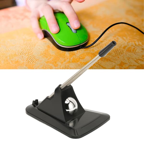 Gaming Mouse Bungee Universal Stilfuld Enkel Rustfri Musekabelholder Sort til Esport Sort