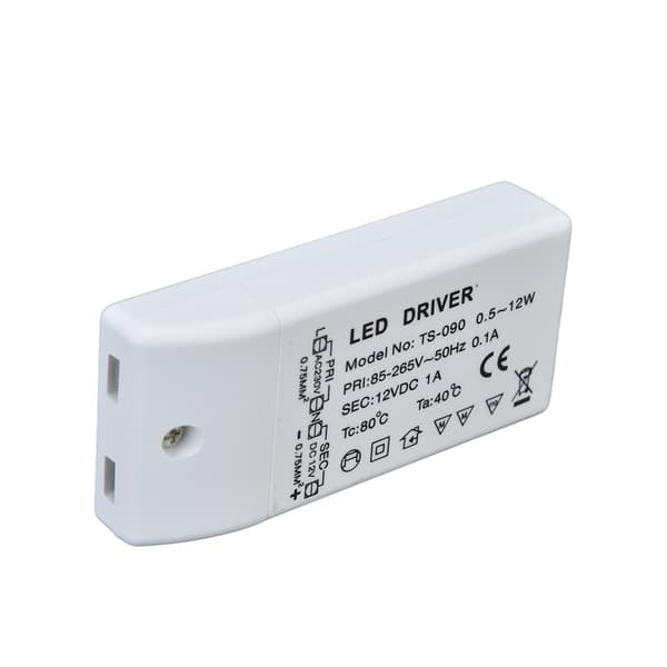LED Driver 12W 12V DC 1A Strømtransformator LED Lampe Konstant Strøm Drev Strøm AC 85-265V