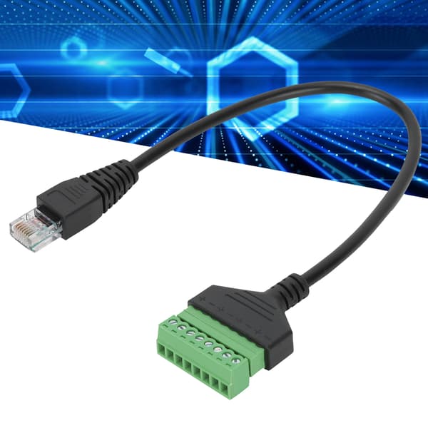 PVC RJ45 hanstik til grøn ingen svejseterminal kort linjekabeladaptertilbehør