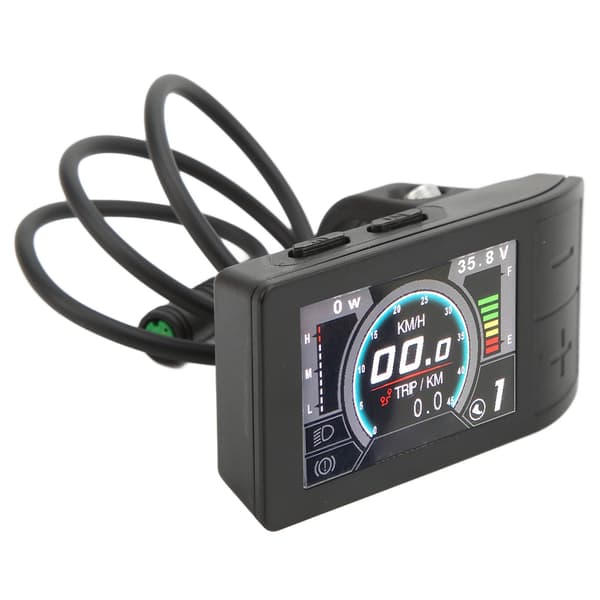 LCD Display ABS 500C Farveindikator Måler Kontrolpanel Elcykel Tilbehør til Bafang BBS01
