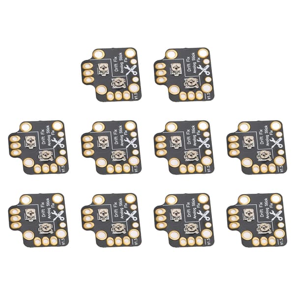 10 stk. Gamepad Joystick Drift Reparationskort Universal 3D Analog Joystick Drift Fix Mod til Game Controllere Sort