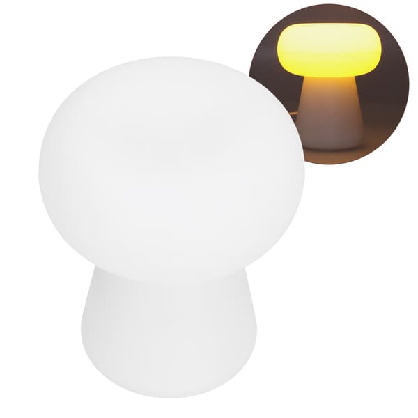 Natlampe 3W Svampeformet Sensorlampe USB-drevet Skrivebordslampe til Indendørs Stue