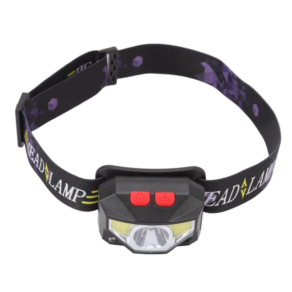 LED Udendørs Pandelygte ABS Mini Multifunktion USB Opladning COB Sensor Hovedlommelygte