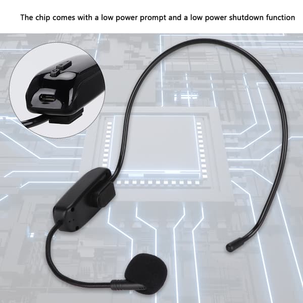 UHF Trådløst Mikrofon Headset Trådløs Mikrofon til Undervisning Møde Turistguide