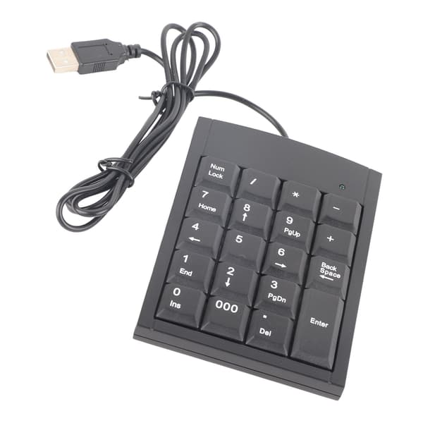 Bärbar Mini USB Numerisk Knappsats Nummer Tangentbord för Bärbar Dator