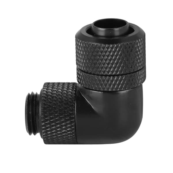 G1/4 Gevind Vandkøling Fitting Tyndt Rør 90° Retvinklet Albue (Sort)