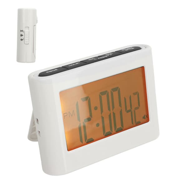 Digital Timer Nedtælling Op Baglys Vibration Lyd Blitzalarm med Stativ Magnetisk Bagside Elektronisk Timer til Køkken Grå