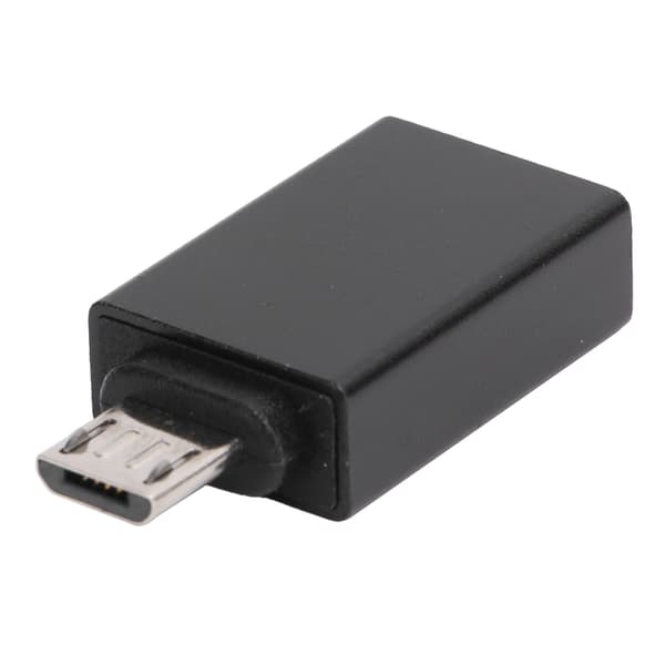 USB-Android-sovitin Micro OTG -muunninliitin tiedonsiirto latauslaite musta