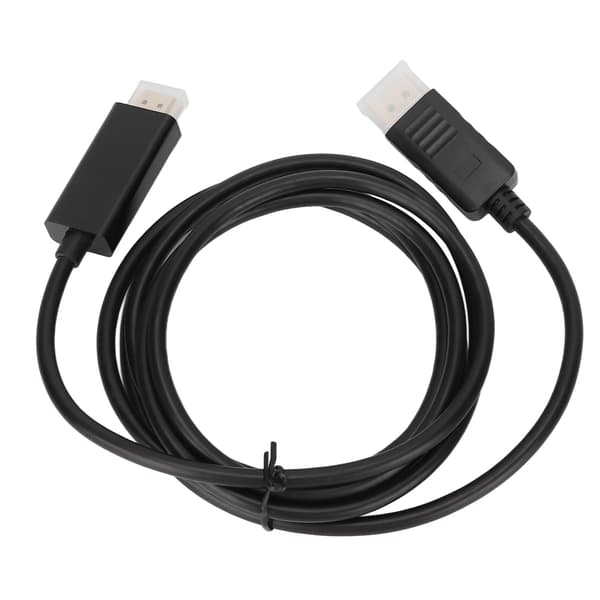 DisplayPort til HD Multimedia Interface-adapter til tv'er og computere, 1,8 m/5,9 fod, 1080p DP til HD Multimedia Interface