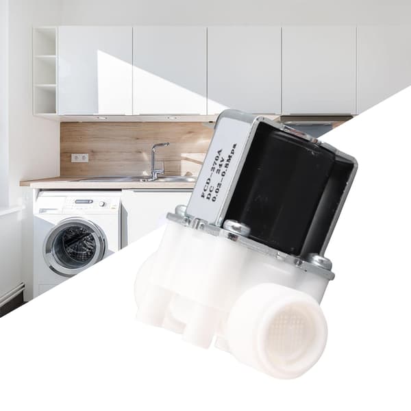 1/2\" NC elektrisk magnetventil, vatteninlopp i plast DC24V