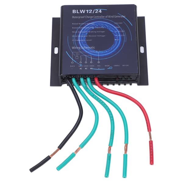 Vindmøllecontroller 500W 12V/24V IP67 Vandtæt Automatisk Opladningsregulator