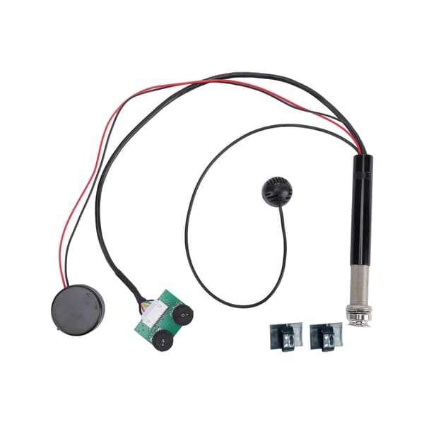 Gitarrpickup med mikrofon 2 installationer Hög känslighet Justerbar tonvolym Mikrofonpickup för akustisk gitarr Folkinstrument