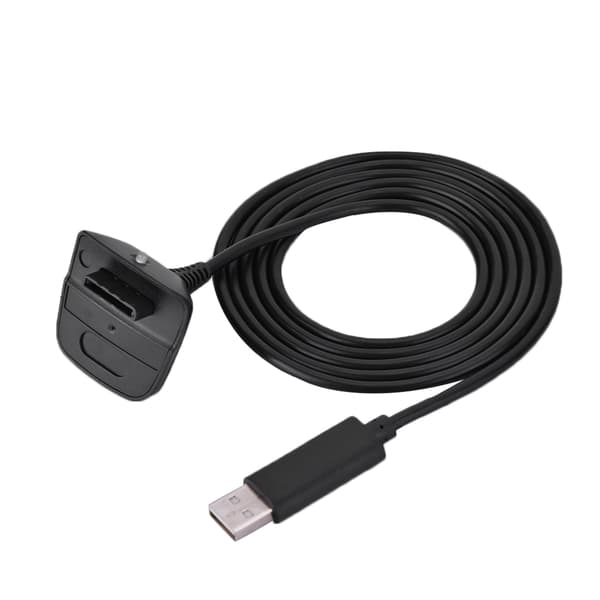 Microsoft Xbox 360 -langattoman ohjaimen USB-pikalatauskaapeli (musta)