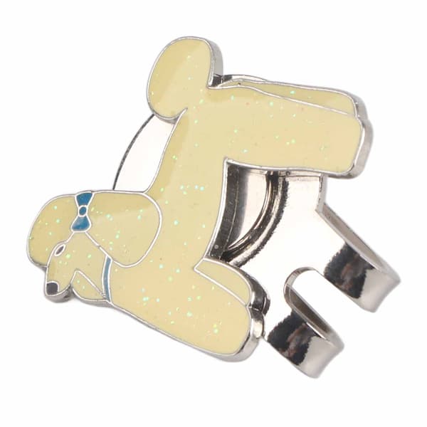 Holdbar golfhatteclips i rustfrit stål med magnetisk boldmarkørtilbehør Hund
